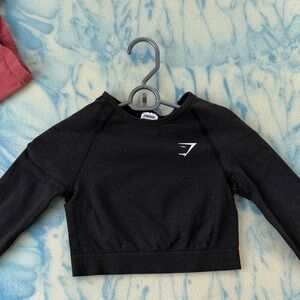 Gymshark Black Crop Top